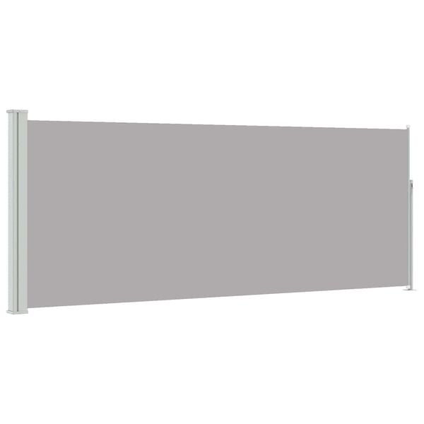 vidaXL Retractable Side Awning 120 x 300 cm Grey