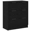vidaXL Sideboard 3 pcs Black Oak 181 x 30 x 70 cm Engineered Wood