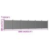 vidaXL Fence Panel Grey 1045x186 cm WPC