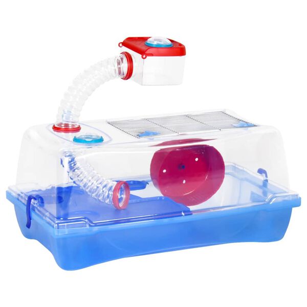 vidaXL Hamster Cage Blue 57x33x26 cm Polypropylene