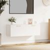 vidaXL Wall Cabinet White 100x36.5x35 cm Engineered Wood