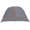 vidaXL Family Tent Cabin 6-Person Grey and Orange Waterproof