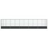 vidaXL Aviary with Extension Silver 1042.5x107x212 cm Steel
