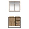 vidaXL Bathroom Furniture Set 2 pcs Artisan Oak Engineered Wood