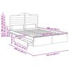 vidaXL Storage Bed with Headboard White 160 x 200 cm Engineered Wood