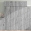 vidaXL Storage Cabinet Grey Sonoma 80x42.5x225 cm Engineered Wood