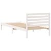 vidaXL Bed Frame with Headboard White 100 x 210 cm Solid Pine Wood