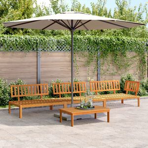 vidaXL 4 Piece Garden Pallet Sofa Set Solid Wood Acacia