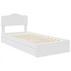 vidaXL Storage Bed with Headboard White 75 x 190 cm Engineered Wood