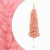vidaXL Artificial Slim Christmas Tree with Bauble 150 cm 150 LEDs