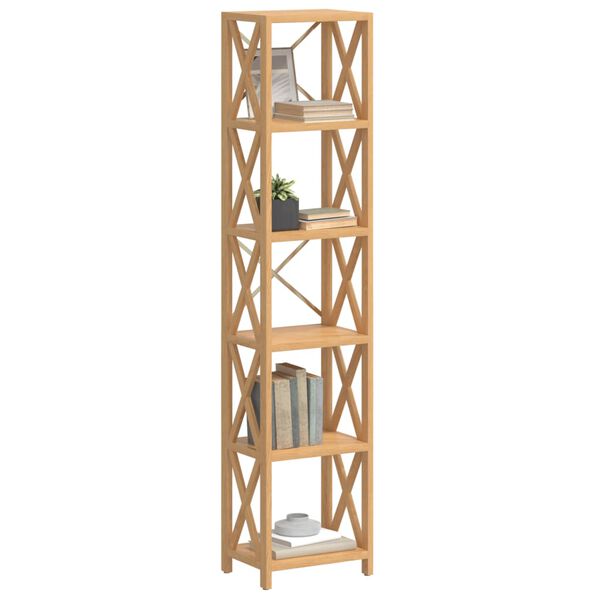 vidaXL 6-Tier Shelf 40x30x181 cm Solid Wood Oak
