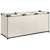 vidaXL Storage Box Cream 105x34.5x45 cm Fabric