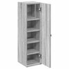 vidaXL Bathroom Cabinet with Roll Holder Grey Sonoma 20.5x22x72 cm