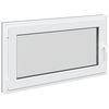 vidaXL Basement Window RISOR 110 x 50 cm PVC and Glass Anthracite