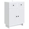 vidaXL Sideboard White 66 x 34.5 x 90 cm Engineered Wood