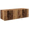 vidaXL TV Wall Cabinet 2 pcs Old Wood 100 x 35 x 31 cm Engineered Wood