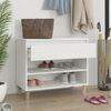 vidaXL Shoe Cabinet White 70x36x60 cm Engineered Wood