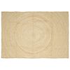 vidaXL Rug Natural and White 200 x 290 cm Jute