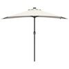 vidaXL Garden Parasol Sand 294 x 150 x 223 cm Polyester and Steel
