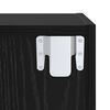 vidaXL TV Cabinet Set Wall-mounted 2 pcs Black Oak Engineered Wood