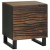 vidaXL Bedside Cabinet 2 pcs Walnut 40 x 33 x 46 cm Solid Acacia wood