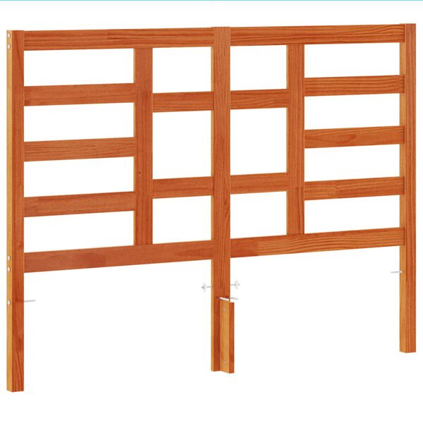 vidaXL Headboard Wax Brown 135 cm Solid Wood Pine