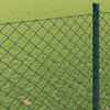 vidaXL Chain Link Fence Green 10 x 1.2 m Steel