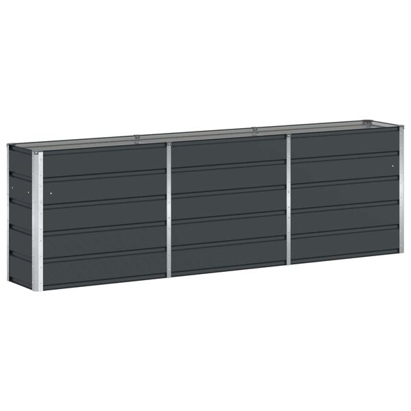 vidaXL Planter Anthracite 240 x 40 x 75 cm Steel