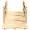 vidaXL Garden Bridge with Chain Railings 150x67x56cm Solid Wood Spruce