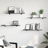 vidaXL Bookshelf Boards 4 pcs Grey 80x20x1.5 cm Engineered Wood