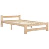vidaXL Bed Frame without Mattress with 2 Drawers Solid Wood 100x200 cm
