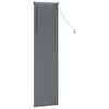 vidaXL Window Blind with Curtains Manual Dark grey Aluminium