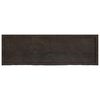 vidaXL Wall Shelf Dark Brown 160x50x(2-4) cm Treated Solid Wood Oak
