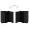 vidaXL TV Cabinet Set Wall-mounted 4 pcs Black Oak Engineered wood
