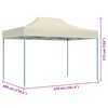 vidaXL Party Tent Folding Cream 280 x410 x 315 cm Oxford Fabric