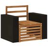 vidaXL Outdoor Middle Sofa Natural