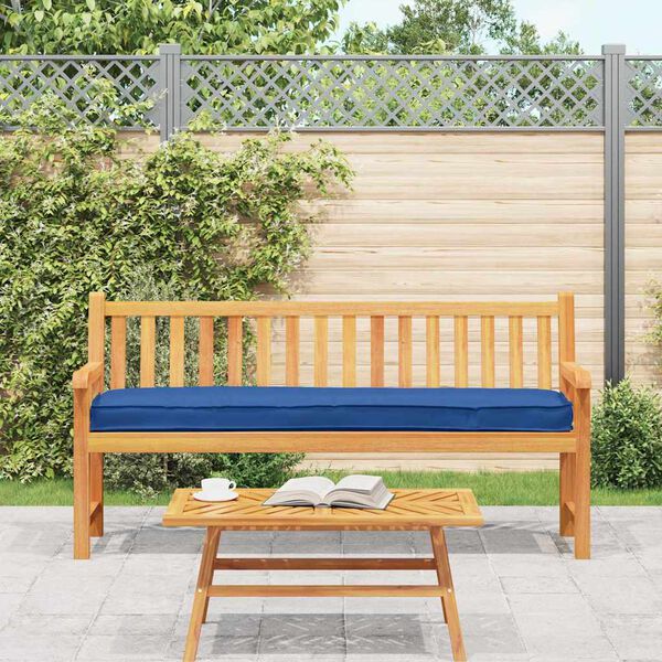 vidaXL Pallet Cushion Set 2 pcs Royal blue 180 x 40 x 8 cm