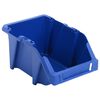 vidaXL 250 pcs Stackable Storage Bins 103x165x76 mm Blue