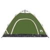 vidaXL Camping Tent 4-Person Green Quick Release