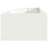 vidaXL Corner Planter White 60 x 60 x 35 cm Steel