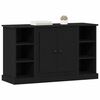 vidaXL Sideboard Black Oak 100 x 35.5 x 60 cm Engineered Wood