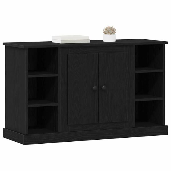 vidaXL Sideboard Black Oak 100 x 35.5 x 60 cm Engineered Wood