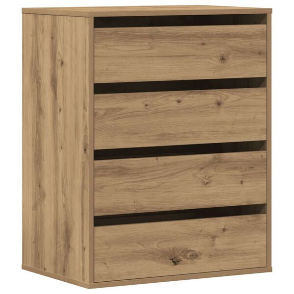 vidaXL Corner Chest of Drawers Artisian Oak 60x41x76 cm Engineered Wood