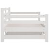 vidaXL Pull-out Day Bed without Mattress White 2x(80x200)cm