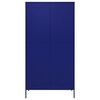 vidaXL Wardrobe Navy Blue 90x50x180 cm Steel