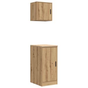 vidaXL Garage Cabinets 2 pcs Artisan Oak Engineered Wood