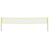 vidaXL Volleyball Net Yellow and Black 823x244 cm PE Fabric