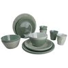 Bo-Camp 16 Piece Tableware Mix & Match Melamine Green