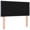 vidaXL LED Headboard with Headboard Dark Grey 90 cm Faux Leather