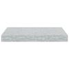vidaXL Floating Wall Shelves 2 pcs Concrete Grey 40x23x3.8 cm MDF